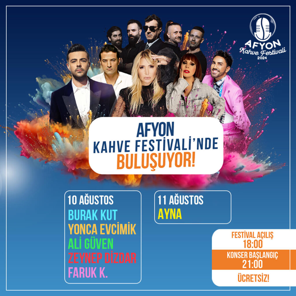 Afyon Kahve Festivali’nde 90’lar Rüzgârı Esecek!